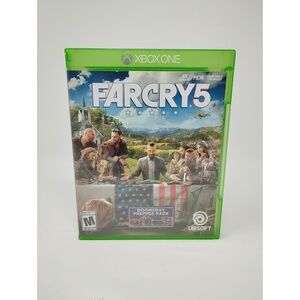 Ubisoft Far Cry 5 Xbox One Video Game CIB Includes Doomsday Prepper Pack Case